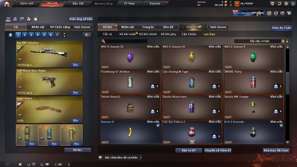 shop acc cf uy tin gia re
